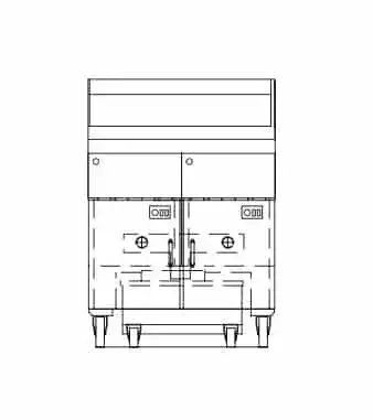 Dean Industries SCFD460G Fryer, Gas, Multiple Battery