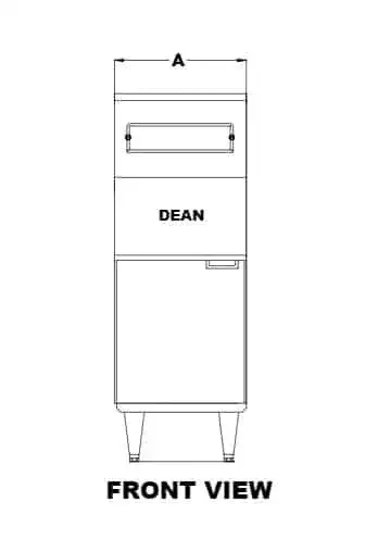 Dean Industries SR142G Fryer, Gas, Floor Model, Full Pot