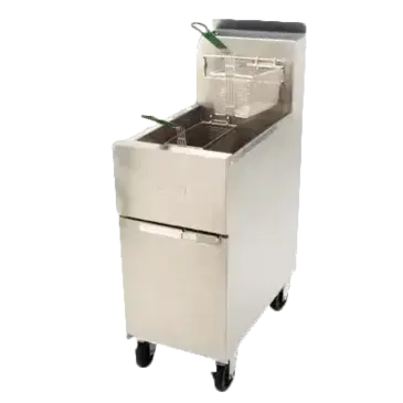 Dean Industries SR152G Fryer, Gas, Floor Model, Full Pot