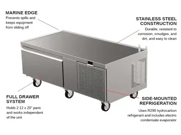 Delfield F2660CP Equipment Stand, Freezer Base