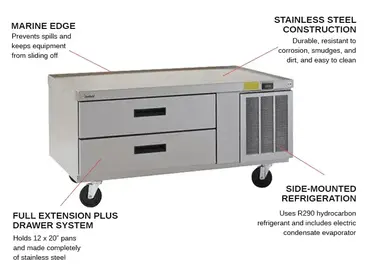 Delfield F2956CP Equipment Stand, Refrigerated Base