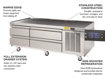 Delfield F2962CP Equipment Stand, Refrigerated Base