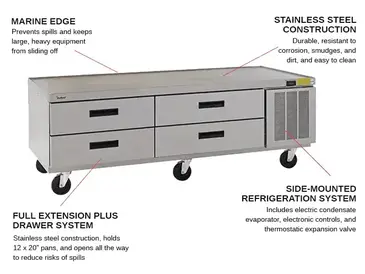 Delfield F2975CP Equipment Stand, Refrigerated Base