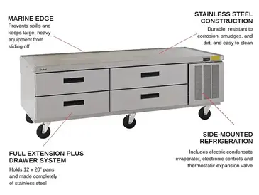 Delfield F2978CP Equipment Stand, Refrigerated Base