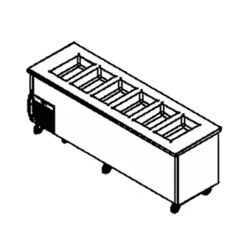 Delfield SCSC-96-EFP Serving Counter, Cold Food