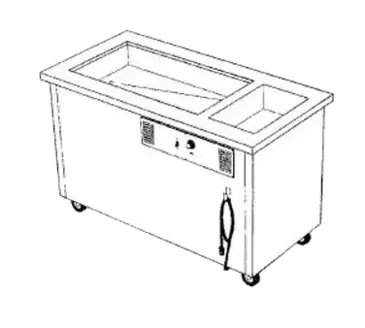 Delfield SHC-74-NU Serving Counter, Hot & Cold