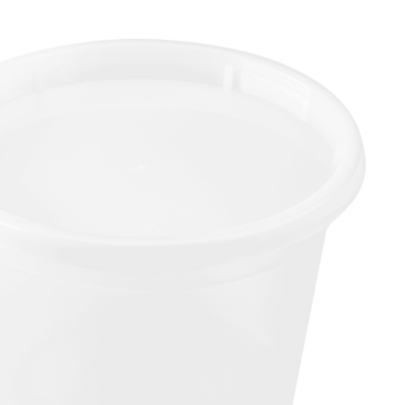 Deli Container, 16 oz, Translucent, Polypropylene, With Lid, (240/Case), Karat FP-IMDC16-PP