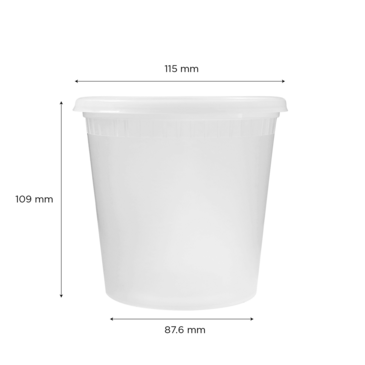 Deli Container, 24 oz, Clear, Polypropylene, With Lid, (240/Case), Karat FP- IMDC24-PP