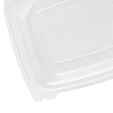 Deli Container, 8 Oz, Clear, PET, Hinged, (200/Case), Karat FP-HDC8