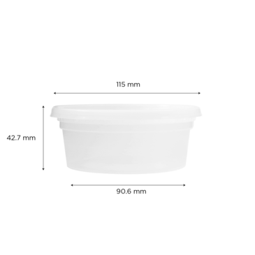 Deli Container, 8 oz, Clear, Plastic, W / Lid, (240/Case), Karat FP- IMDC8-PP