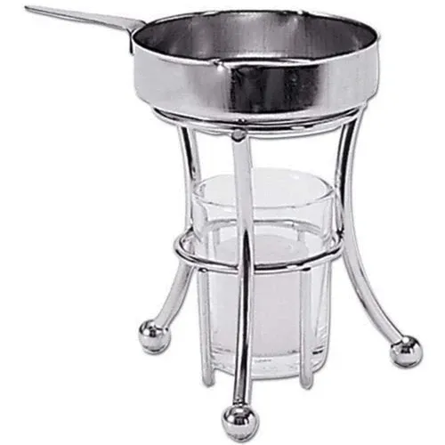 Admiral Craft Admiral Craft Deluxe Butter Warmer with Chrome Plated Stand & Glass Insert – Stainless Steel Sauce Warmer Set
