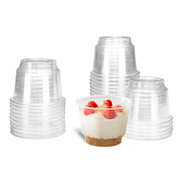 Dessert Cup, 8 oz, Clear, Plastic, (1000/Case), Karat C-KD8