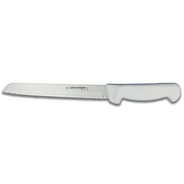 DEXTER-RUSSELL, INC. Bread Knife, 8",White, Scalloped Edge, Dexter Russell 31603