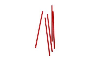 Jumbo Straws, 7.75", Red, Plastic, Unwrapped, (250/Pack) DIAMOND STRAWS, INC. 504R