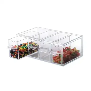 Dispense-Rite TD-4 Food / Topping Storage Display Bin