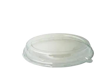 Dome Lid, 10"x7.5", White, PETE, (250/Case) Fineline Setting 42OBL32