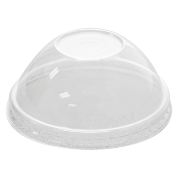 LOLLICUP Dome Lid, 4 oz, Clear, Plastic, No Hole, (1000/Case), Karat C-KDL76-PET