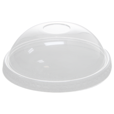 LOLLICUP Dome Lid, 5", Clear, Plastic, Karat (12/Case), Lollicup C-KDL130-PET