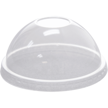 LOLLICUP Dome Lid, 9 & 12 oz, Clear, Plastic, No Hole, (1000/Case), Karat C-HDL662-A-NH