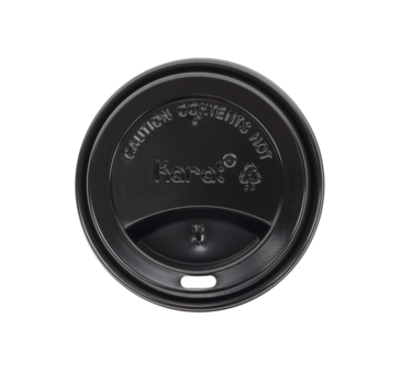 Dome Lid, Black, Plastic, Fits 10 oz. - 20 oz. Cups, 1000/Case, Karat C-KDL516B-PP