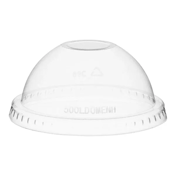 ARVESTA (DISPOSABLES) ARVESTA (DISPOSABLES) Dome Lid, Fits 9 In. Squat Containers, Hole, 100/Pk