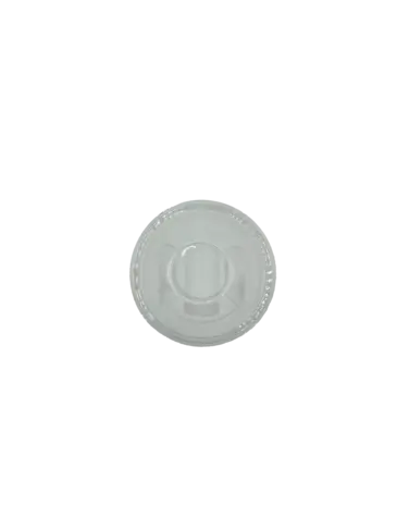 Dome Lid with Hole, Fits 8, 9, and 10 oz, Clear, Plastic, (1,000/Case), Arvesta JDL600