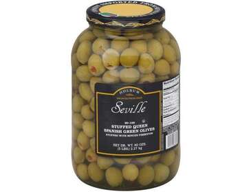 DOT FOODS, INC. Green Olives, 5 lbs, Stuffed Queen, 90-100 Count, Seville 184580