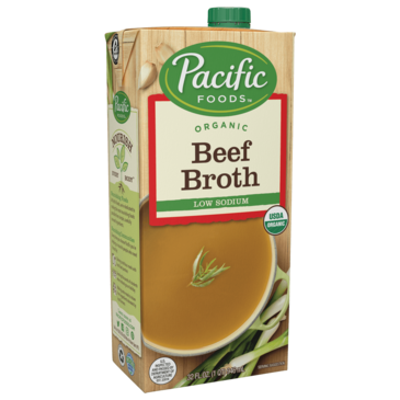 DOT FOODS, INC. Beef Broth, 32 oz, Low Sodium, Pacific Foods 632619