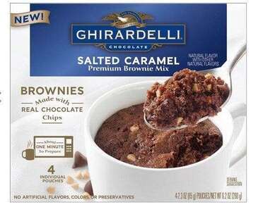 DOT FOODS, INC. Salted Caramel Brownie Mug Mix, 9.2 oz, Ghirardelli 679650