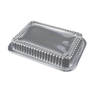 DURABLE PACKAGING INTER. Dome Lid, 1-1/2 lbs, Oblong Foil Container, Plastic, (500/Case) DURABLE PACKAGING P245-500
