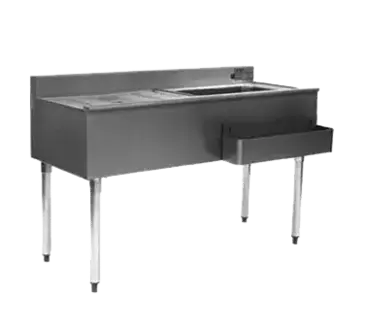 Eagle Group CWS4-18L Underbar Ice Bin/Cocktail Station, Drainboard