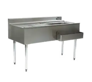 Eagle Group CWS4-22L Underbar Ice Bin/Cocktail Station, Drainboard