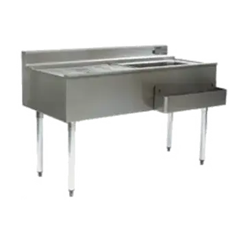 Eagle Group CWS4-22L-7 Underbar Ice Bin/Cocktail Station, Drainboard