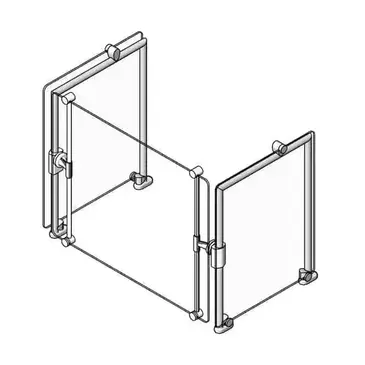 Eagle Group DCS2-CF-NT Sneeze Guard, Stationary