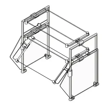 Eagle Group DCS2-SS-DT1 Sneeze Guard, Stationary