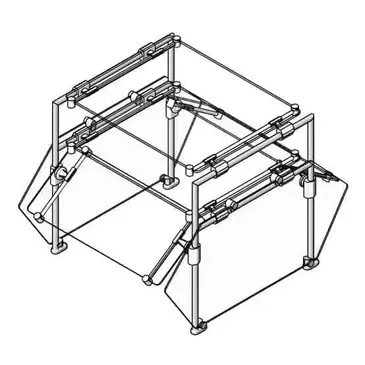 Eagle Group DCS2-SS-DT2 Sneeze Guard, Stationary