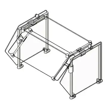 Eagle Group DCS2-SS-ST1 Sneeze Guard, Stationary