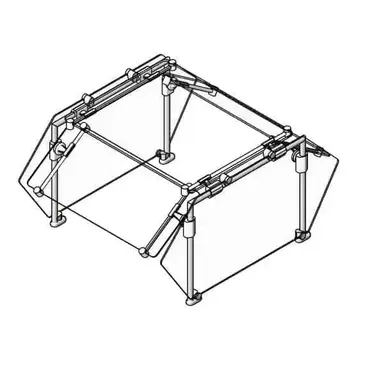 Eagle Group DCS2-SS-ST2 Sneeze Guard, Stationary