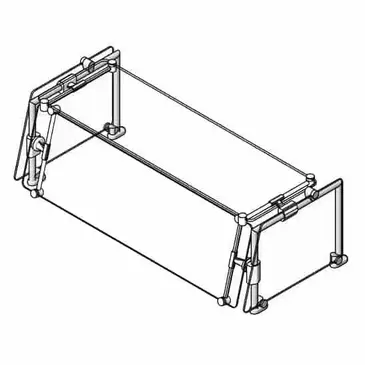 Eagle Group DCS3-CF-GT Sneeze Guard, Stationary