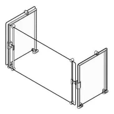 Eagle Group DCS3-CF-NT Sneeze Guard, Stationary