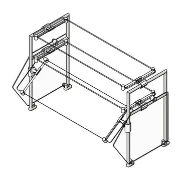 Eagle Group DCS3-SS-DT1 Sneeze Guard, Stationary