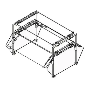 Eagle Group DCS3-SS-DT2 Sneeze Guard, Stationary