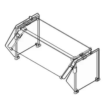 Eagle Group DCS3-SS-ST1 Sneeze Guard, Stationary