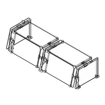 Eagle Group DCS4-CF-GT Sneeze Guard, Stationary