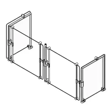 Eagle Group DCS4-CF-NT Sneeze Guard, Stationary