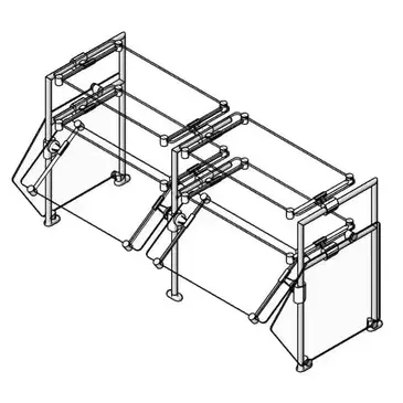 Eagle Group DCS4-SS-DT1 Sneeze Guard, Stationary