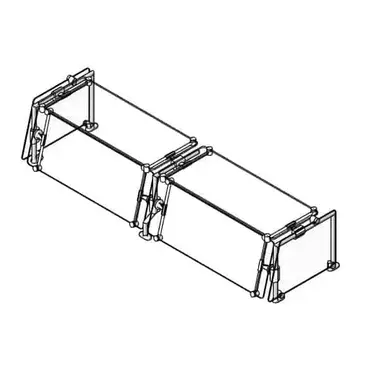 Eagle Group DCS5-CF-GT Sneeze Guard, Stationary