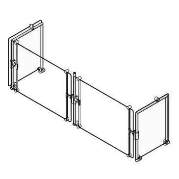 Eagle Group DCS5-CF-NT Sneeze Guard, Stationary