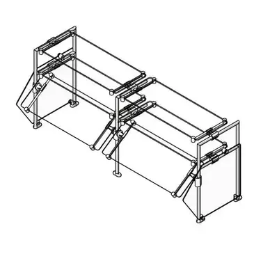 Eagle Group DCS5-SS-DT1 Sneeze Guard, Stationary