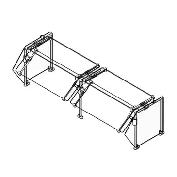 Eagle Group DCS5-SS-ST1 Sneeze Guard, Stationary